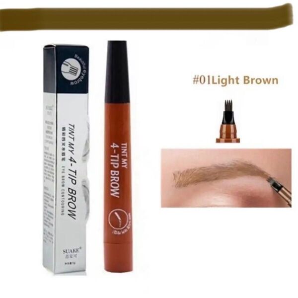 【新品】ライトブラウン2本 TINT MY 4-TIP BROW アイブロウ