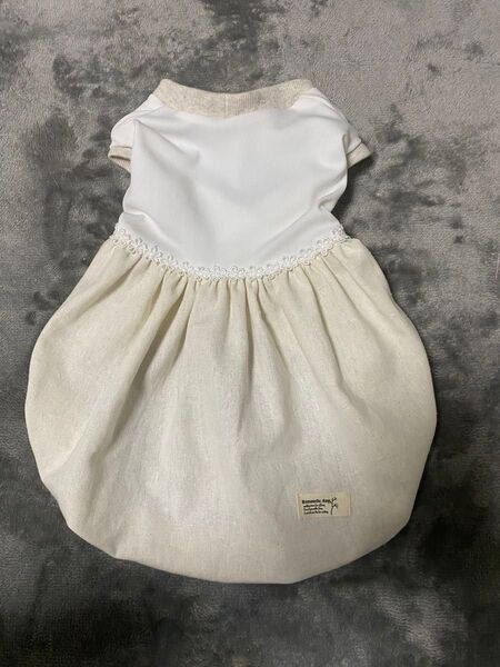 オーダー商品☆ハンドメイド☆犬服☆コットンリネン☆バルーンワンピース☆ダックス