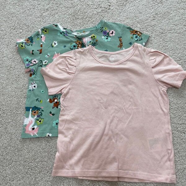 H&M Tシャツ 2-4y 2枚セット 美品