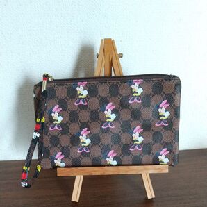 【ミニー】フラットポーチ