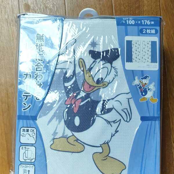 ディズニー ドナルド レースカーテン