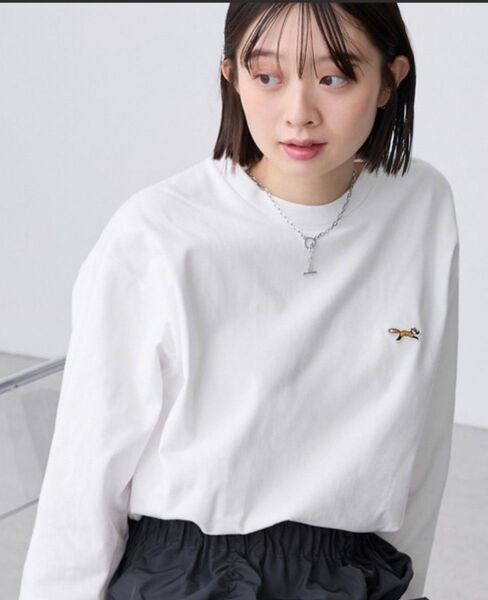 PENNEYS/ペニーズ 別注 THE FOX ロゴ ワンポイントワッペン刺繍オーバーサイズTシャツサイズS