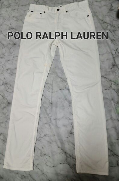 POLO RALPH LAUREN ラルフローレン ポロクラブ パンツ ホワイト 白 古着