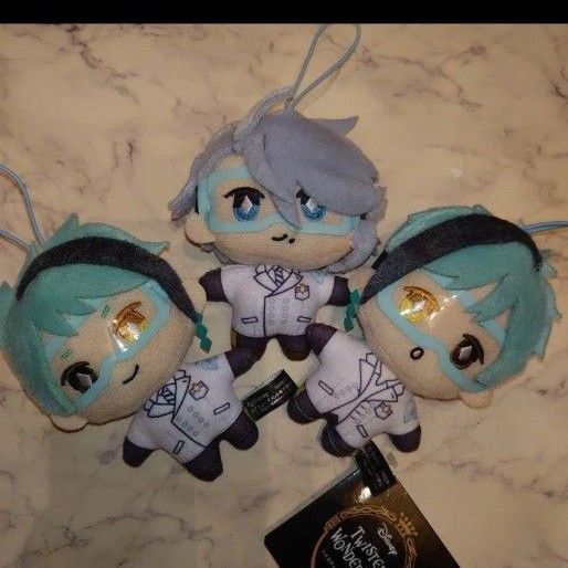 ツイステ アズール ジェイド フロイド EXマスコット 実験着 ぬいぐるみ セット