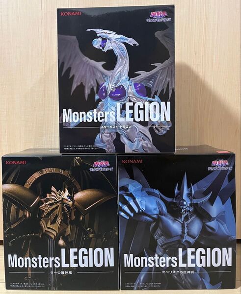 遊戯王 スターダストドラゴン ラーの翼神竜 オベリスクの巨神兵 フィギュア 3体セット