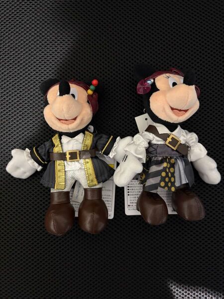 パイレーツ・オブ・カリビアン ミッキー ミニー ぬいぐるみバッジ お顔厳選 新品未使用品
