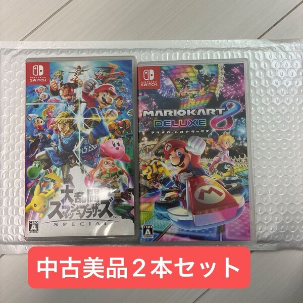 【Switch】 マリオカート8 &スマッシュブラザーズ 2本セット