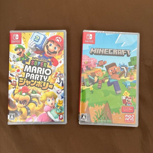 2個セット 新品未開封 Switch スーパーマリオパーティ ジャンボリー&Minecraft