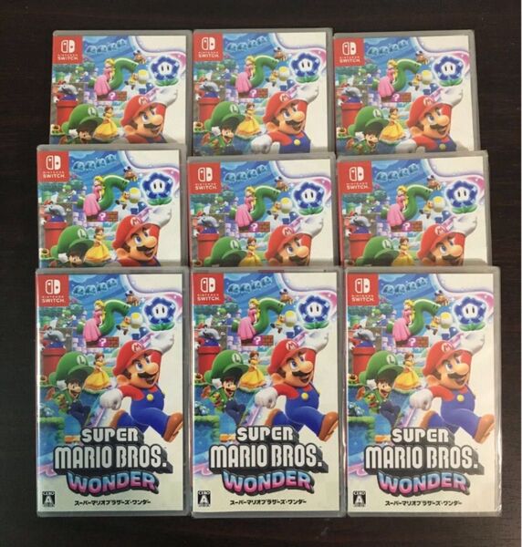 Nintendo Switch スーパーマリオブラザーズ・ワンダー 9本セット 新品未開封シュリンク付き