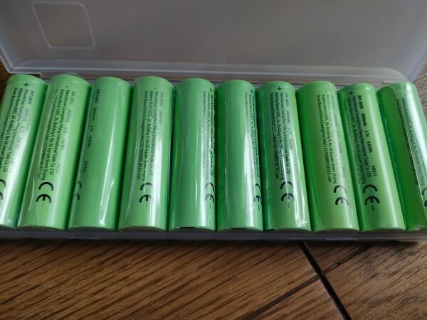 18650 充電式リチウム電池 2600mAh 3.7v10個