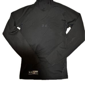 野球 アンダーアーマー アンダーシャツ サイズ MD UNDER ARMOUR 長袖 ハイネック コンプレッション 黒 ブラック