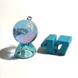 47ピンクブルー夕焼けレジンアクセサリー20mm夏トロピカルハンドメイド空レジン雲レジン球体めじるしアクセサリーPP ; )