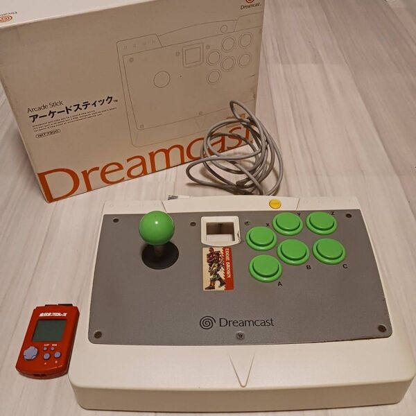 【動作確認済】ドリームキャスト アーケードスティック&ビジュアルメモリ
