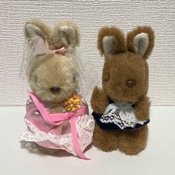 KH オオイケ ラビット うさぎ 昭和レトロ ぬいぐるみ ヴィンテージ ペア