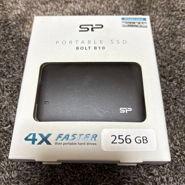 【新品】シリコンパワー USB3.0ポータブルSSD/SP256GBPSDB10SBK 256GB