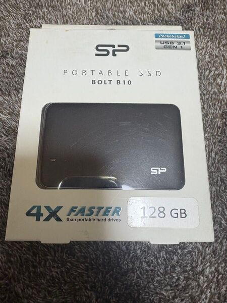 【新品】USB3.0ポータブルSSD SP128GBPSDB10SBK 128GB シリコンパワー 外付けSSD