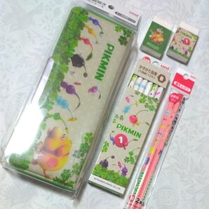 【PIKMIN-ピクミン-】筆箱 かきかた鉛筆 B 赤えんぴつ 消しゴム 文具
