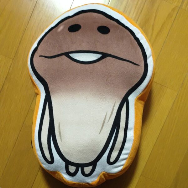 中古品【おさわり探偵なめこ栽培キット】ダイカットクッション なめこ