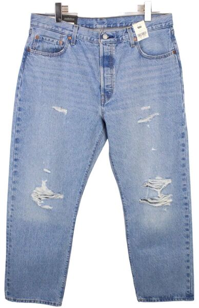 LEVI'S 501 プレミアム ビッグE ジーンズ メンズ W34/L30 ヴィンテージ ダメージ加工