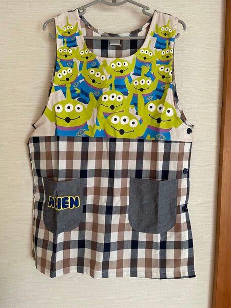 ディズニー リトルグリーンメン エイリアン エプロン