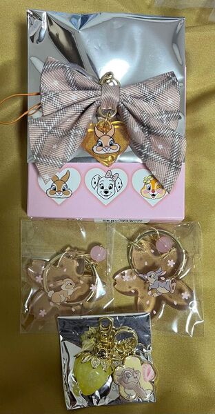 ディズニー バンビ とんすけ ミス・バニー リボン アクリルチャーム 苺 桜 いちこ さくら