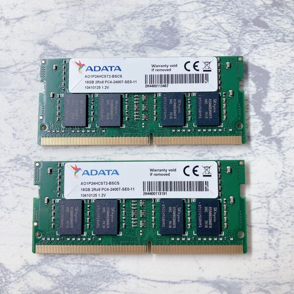 ADATA ノートPC用メモリ PC4-2400T 16GB×2枚セット 計32GB