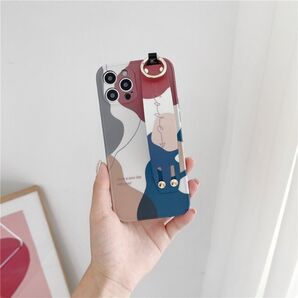 iPhoneケース iPhone12promax スマホケース スマホカバー カラフル ピンク スタンド