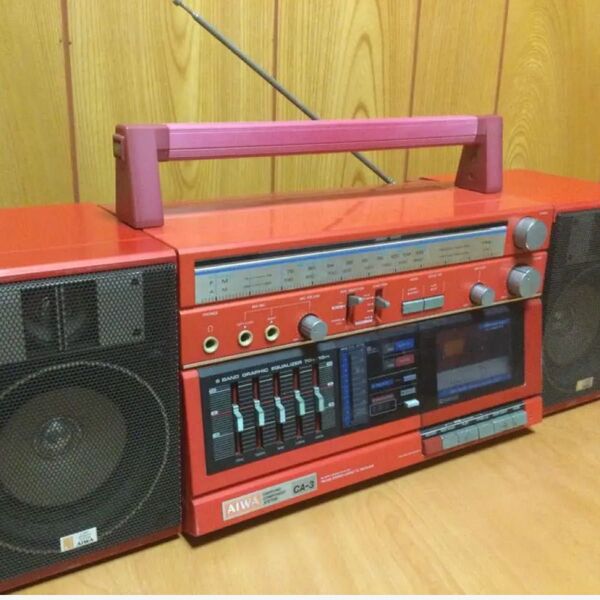 アイワ AIWA CA-3 ラジカセ 昭和レトロ 不具合あり【要説明欄閲覧】