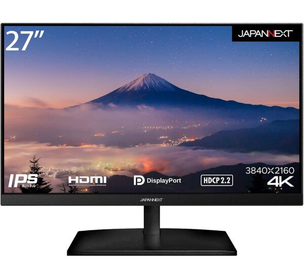値下げ 美品 JAPANNEXT JN-V27UHD 4K 液晶モニター 27インチ