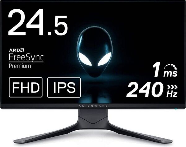 美品 Alienware 24.5インチ ゲーミングモニター 240Hz