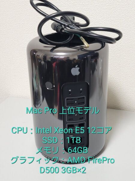 値下げ 上位 Mac Pro 12コアXeon/64GB/SSD1TB/D500×2