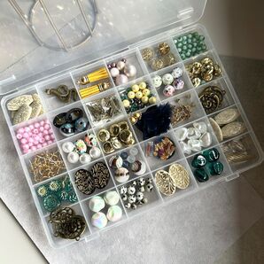 パーツ まとめ売り ハンドメイドセット 豪華 パール フラワー ゴールド 天然石 ピアス ネックレス アクセサリー チャーム a3