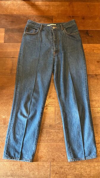 KIJI HINOKI AO コットンヘンプデニムパンツ 2/ブルー インディゴ センタープレス キジ 2022SS