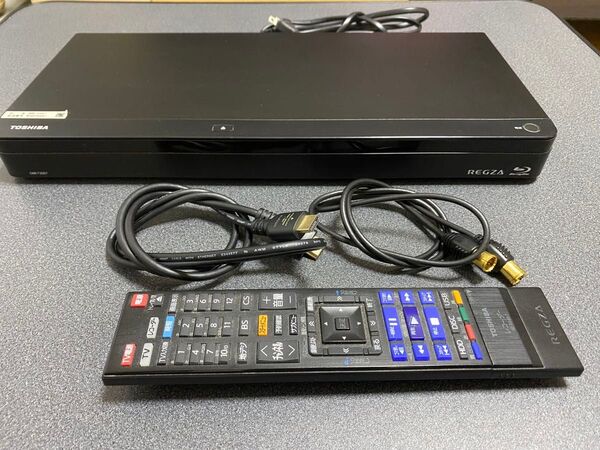 TOSHIBA REGZA ブルーレイレコーダー DBR-T2007リモコン等付属 初期化・動作確認済