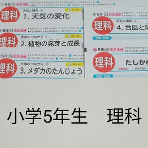 5年生 理科 大日本図書 青葉出版 カラーテスト 1学期 未使用