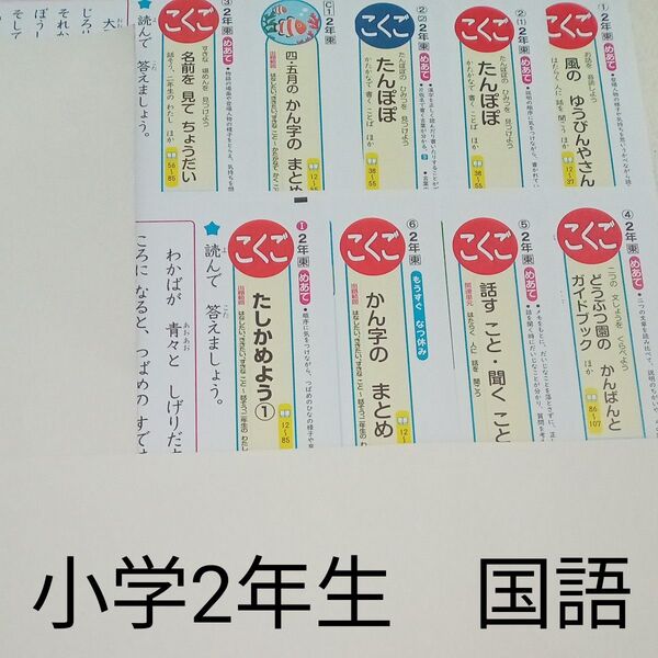 2年生 国語 東京書籍 青葉出版 カラーテスト 1学期 未使用