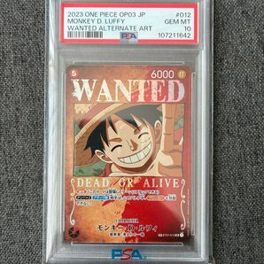 ワンピースカード モンキー D ルフィ SR PSA10 手配書