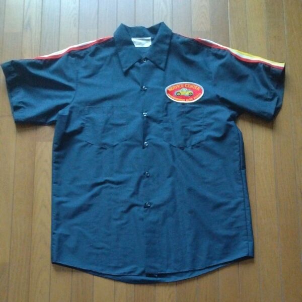 ServiceCenterヴィンテージ 前開きシャツ ラージサイズMADE in USA