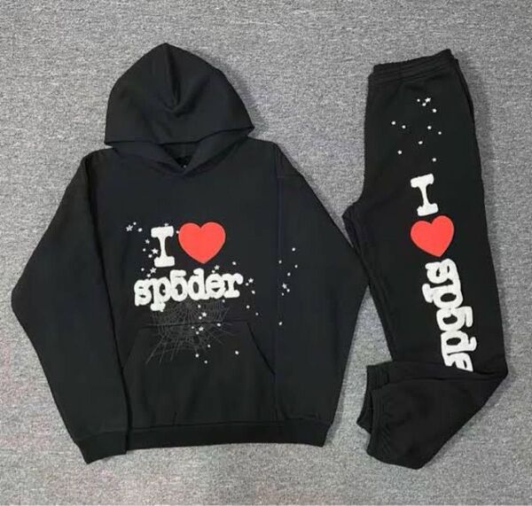 sp5der I love hoodie&pants s