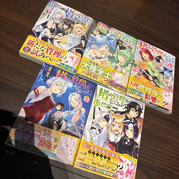 塔の管理をしてみよう 11~15巻 初版 帯付き