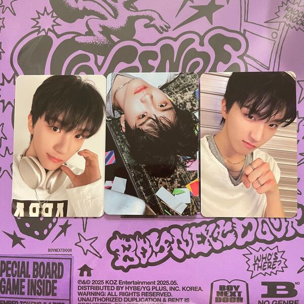 BOYNEXTDOOR ボネクド ウナク ポップアップ トレカ 韓国 特典
