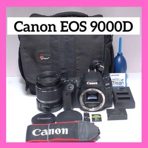 WiFi機能付き Canon EOS 9000D 高機能一眼レフ シングルレンズキット カメラバッグ付き 中級者向け