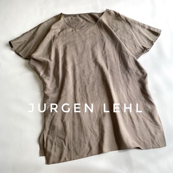 JURGEN LEHL ヨーガンレール シルク100% パンツ パープル とろみ トップス カットソー