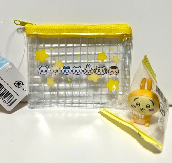 ちいかわ ミニメッシュポーチ インテリアフィギュア パジャマ キャンドゥ