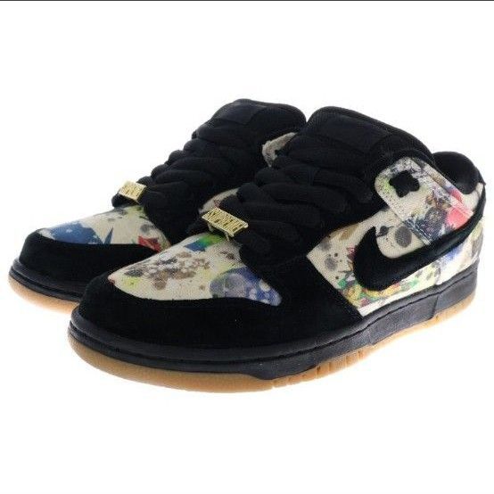 SUPREME × SB DUNK LOW "RAMMELLZEE" FD8778-001 (ブラック/ブラック/マルチカラー)