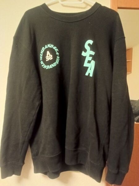 WIND AND SEA SWEAT SHIRT BLACK SIZE M