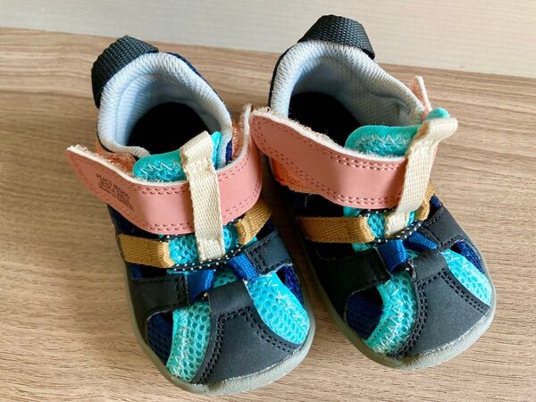 IFME イフミー BREEZE ブリーズ コラボ マルチカラー 水抜きサンダル 水遊び 水陸両用 13センチ 双子 おそろい