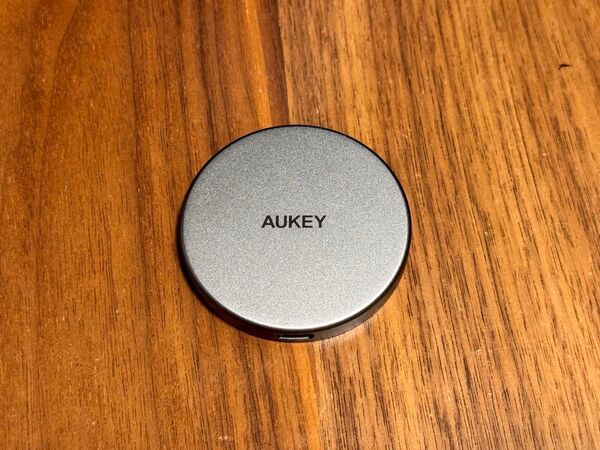 AUKEY MagSafe ワイヤレス充電器 MagFusion Aura LC-MC10 グレー Qi2