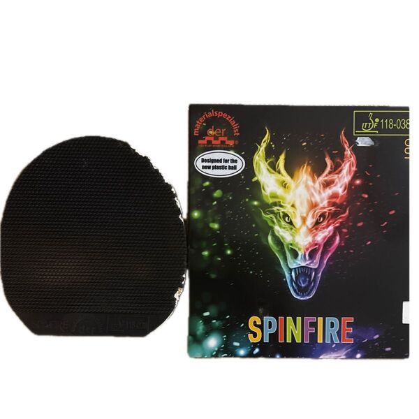 SpinFire 卓球ラバー 黒 2mm程