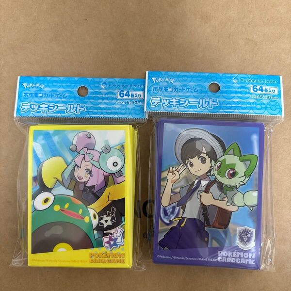 ポケモンカードゲーム デッキシールド ナンジャモ&ハラバリー ハルト&ニャオハ 2種類